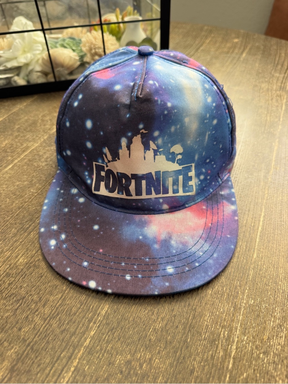 Fortnite Kids Galaxy Print Snapback Hat - Blue/Purple